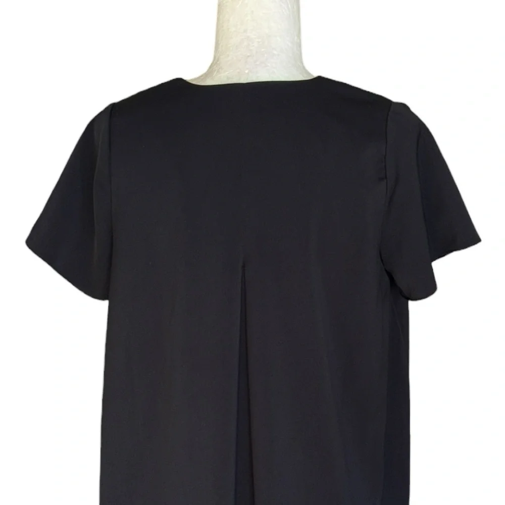 Gretchen Scott Black Short Sleeve Swing Top - S - Picture 7 of 10